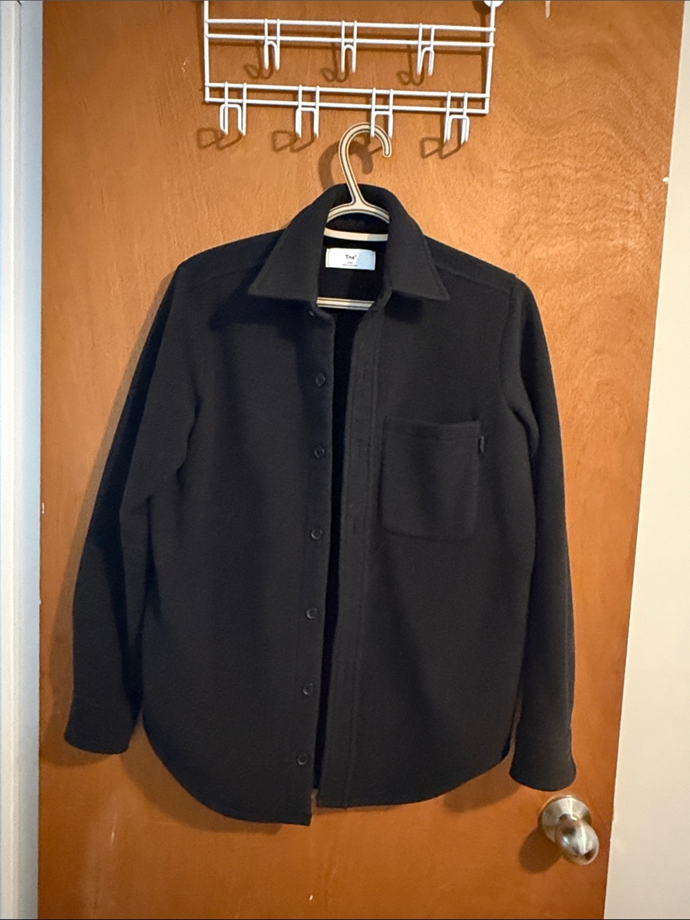 Aritzia Black Polar Shirt Jacket